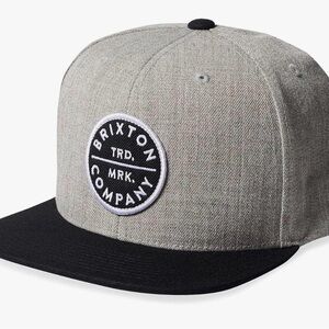 Brixton Two-Tone Gray and Black Cap